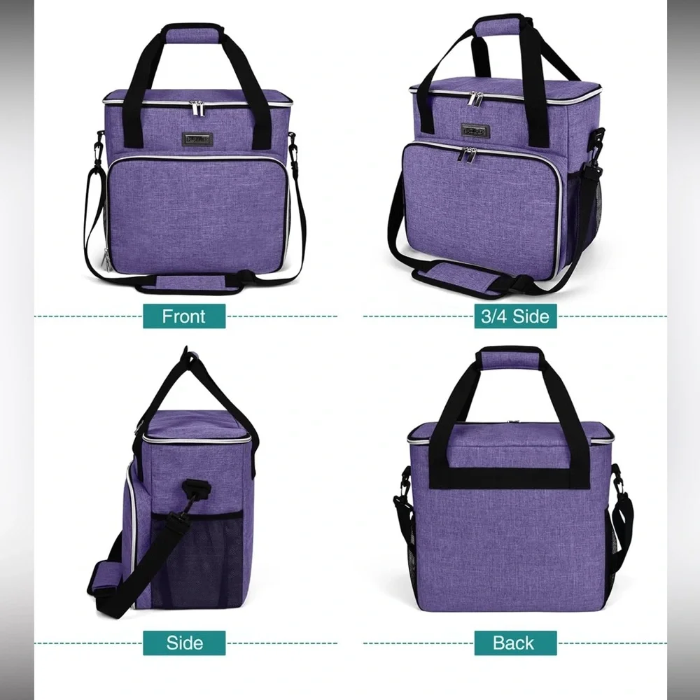 Baglher Dog Travel Bag Pet Bag Purple Black